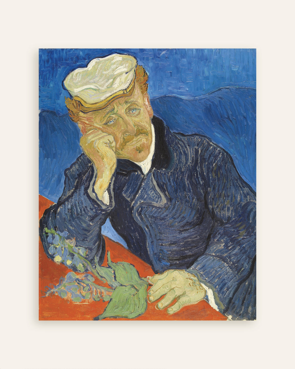 Poster mit Porträt von Dr. Paul Gachet (1890) von Vincent van Gogh, als Miniaturansicht