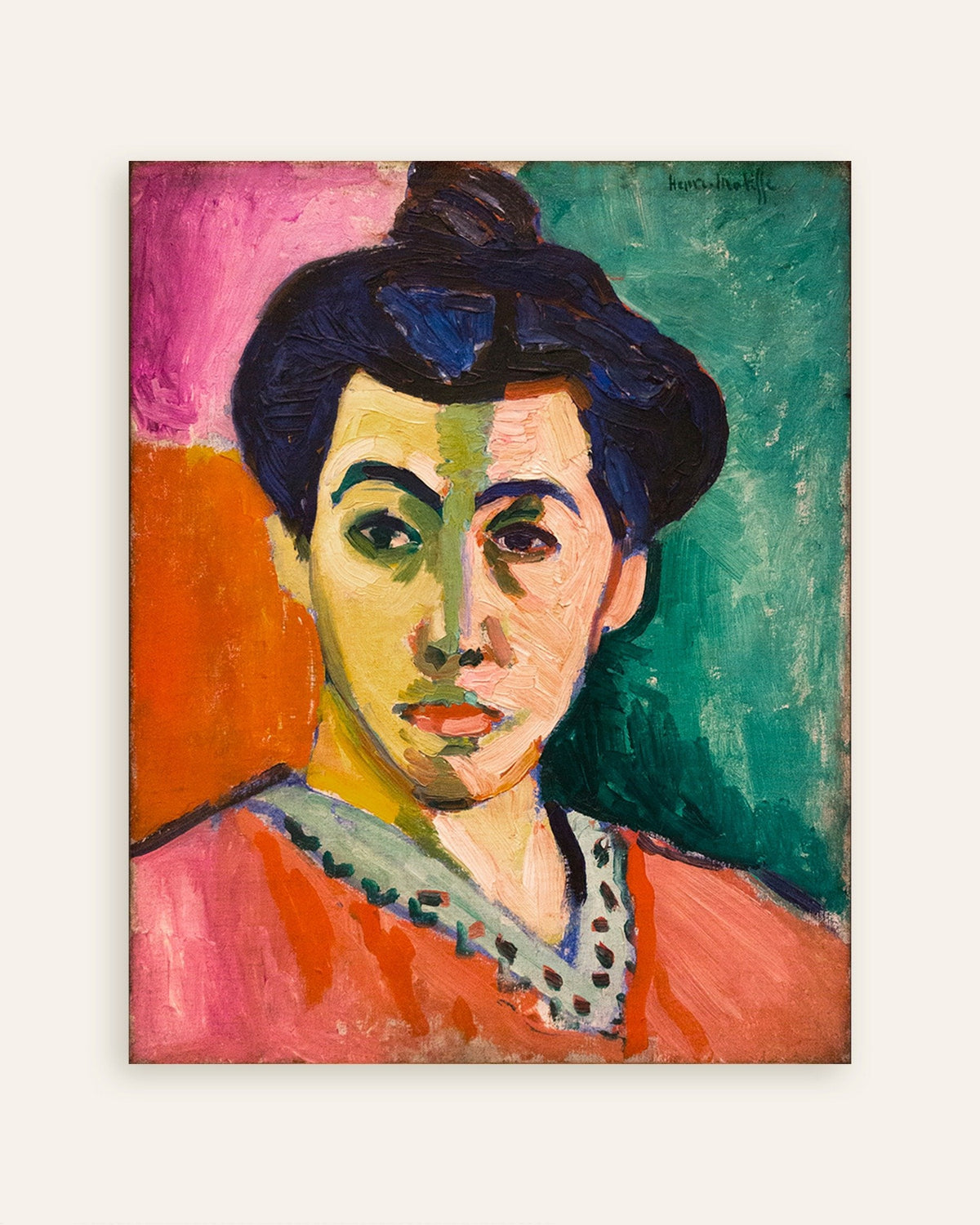 Poster di Ritratto della signora Matisse (1905) di Henri Matisse, miniatura