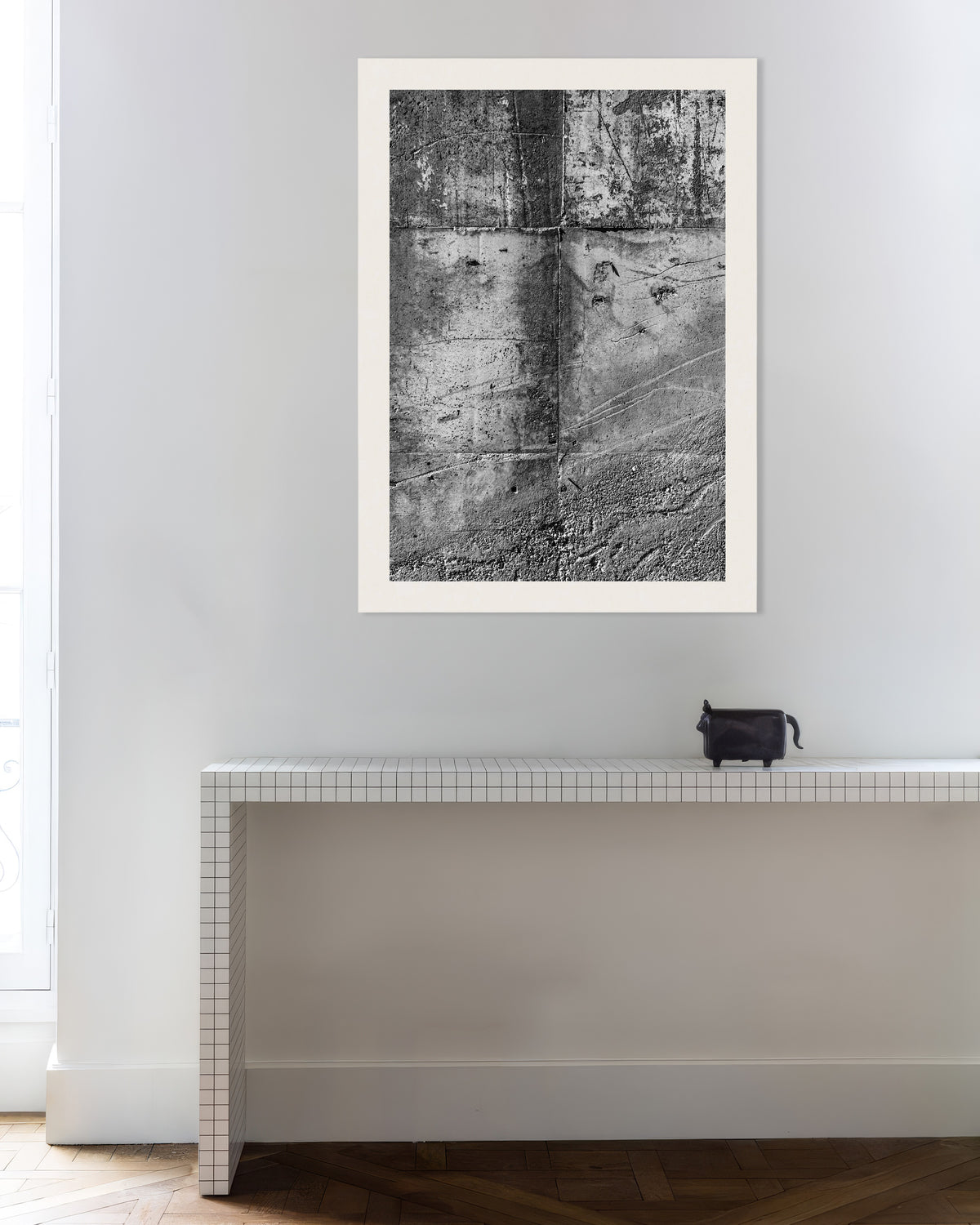 Poster «Texture di parete in cemento grezzo»