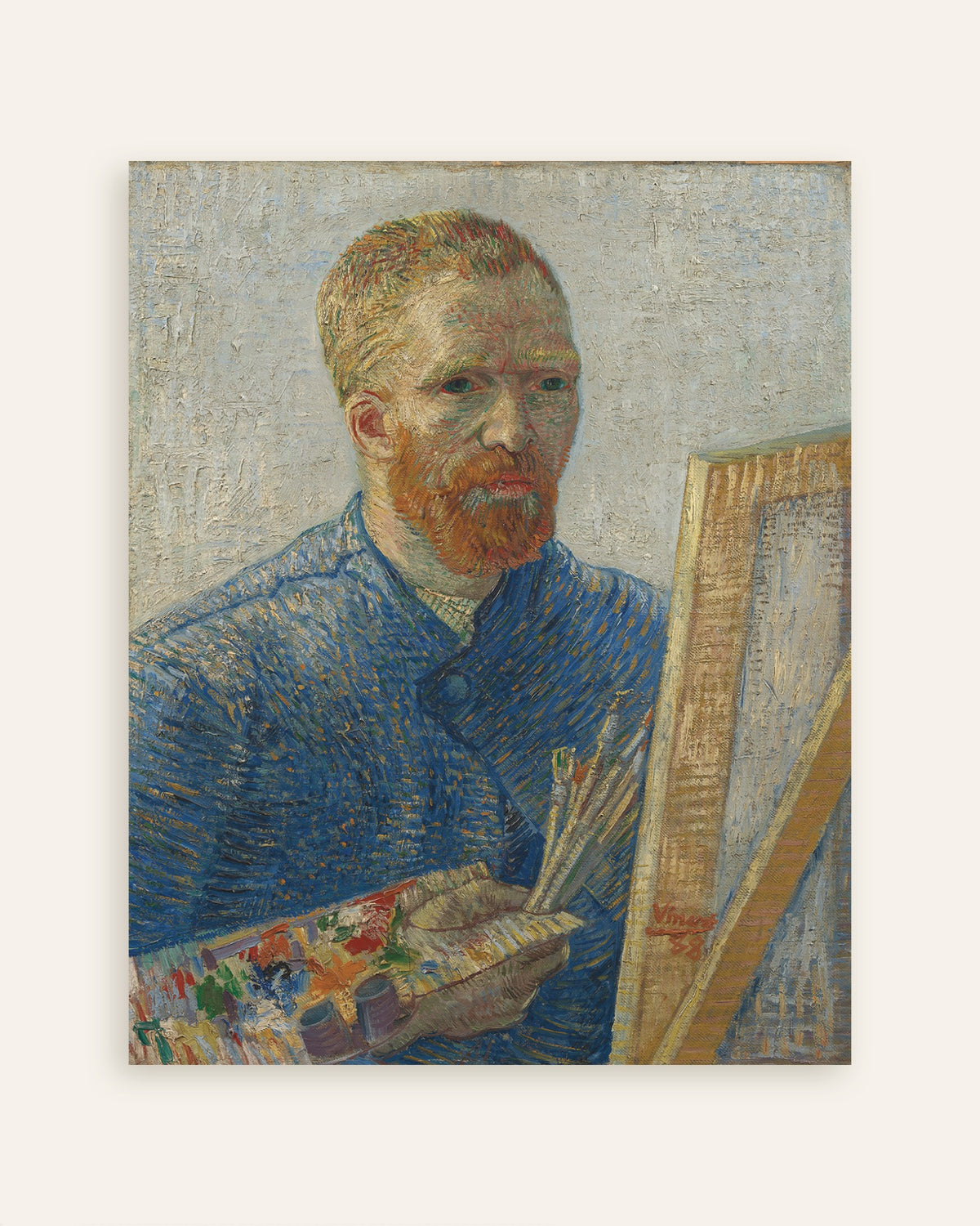 Poster di Autoritratto come pittore (1888) di Vincent van Gogh, miniatura