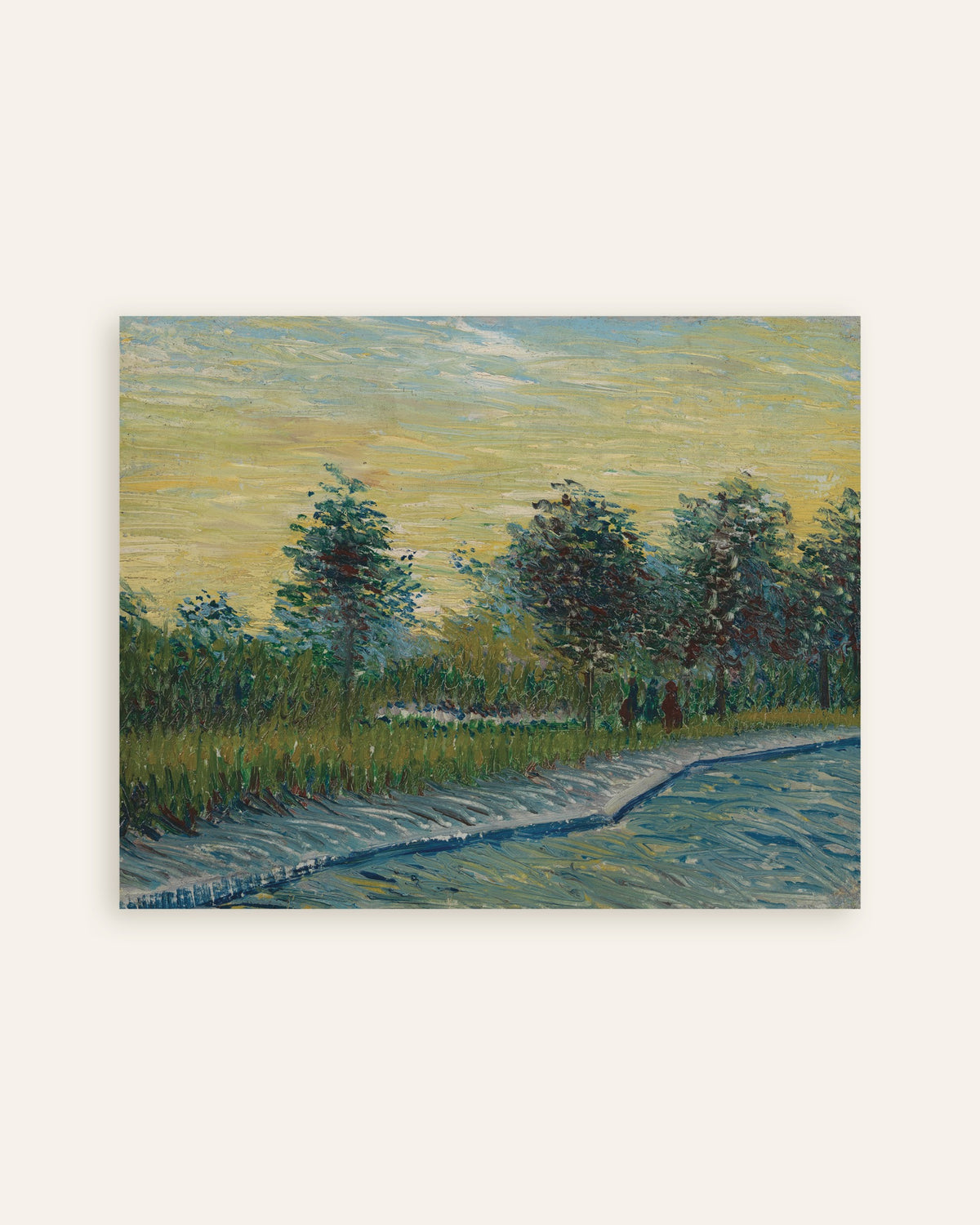 Poster de La place Saint-Pierre au coucher du soleil (1887), de Vincent van Gogh, vignette