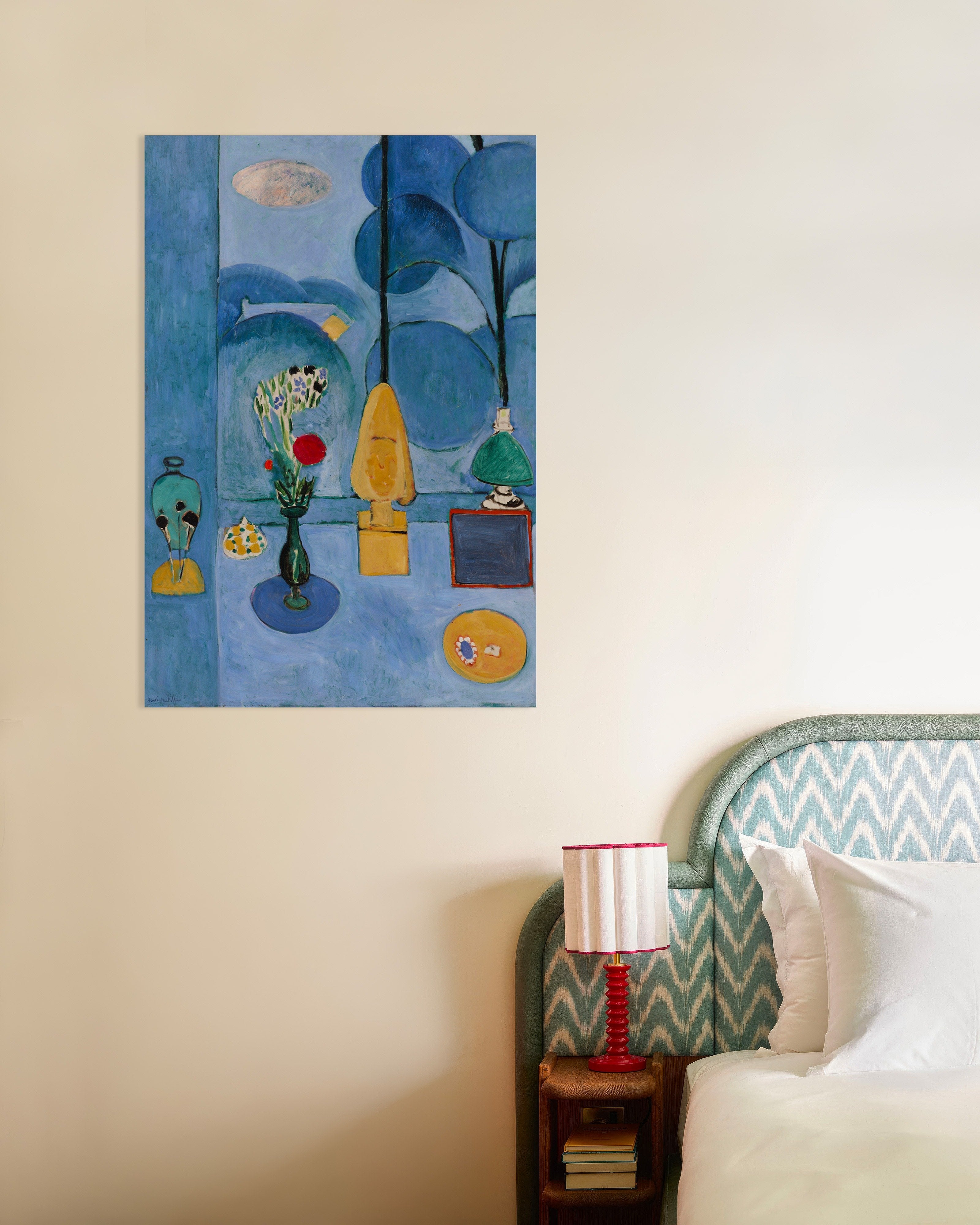 Poster of Still life with geraniums (1910) by Henri Matisse