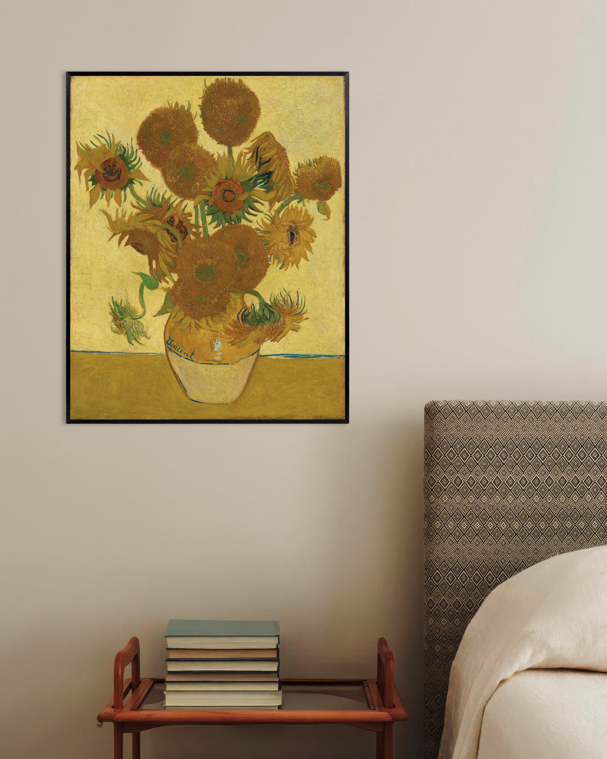 Poster «Girasoli» (1888) di Vincent van Gogh, con cornice in metallo