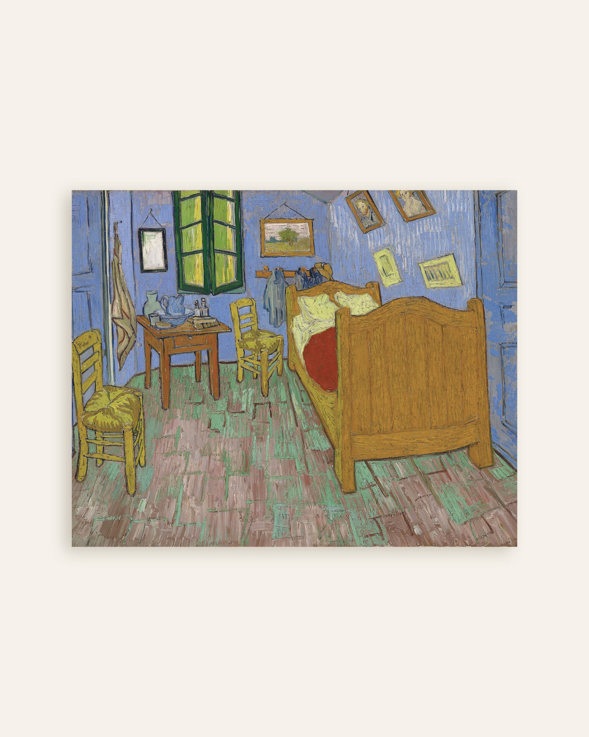 Poster di La camera da letto, versione di Saint-Rémy (1889) di Vincent van Gogh, miniatura