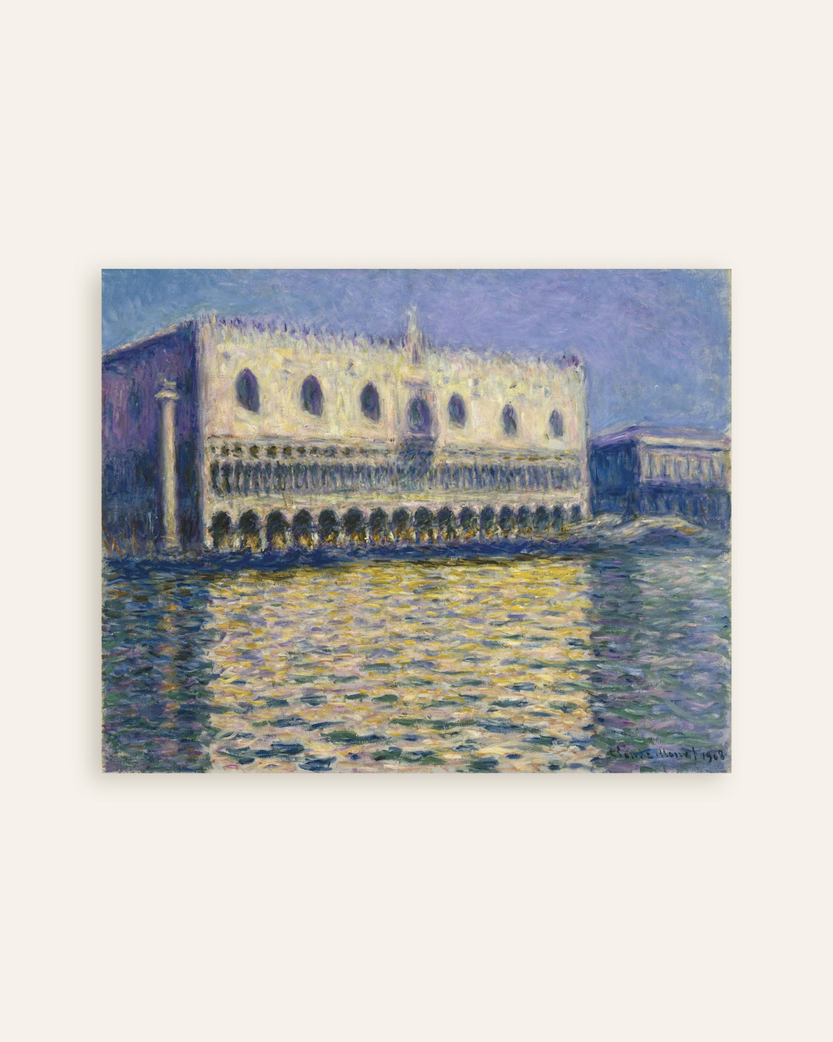 Poster Palazzo Ducale (1908) di Claude Monet, miniatura