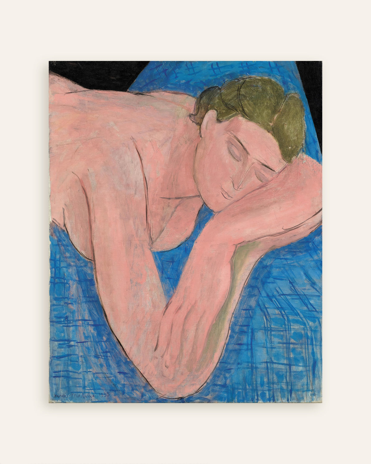 Poster représentant Le rêve (1935) par Henri Matisse, poster, miniature