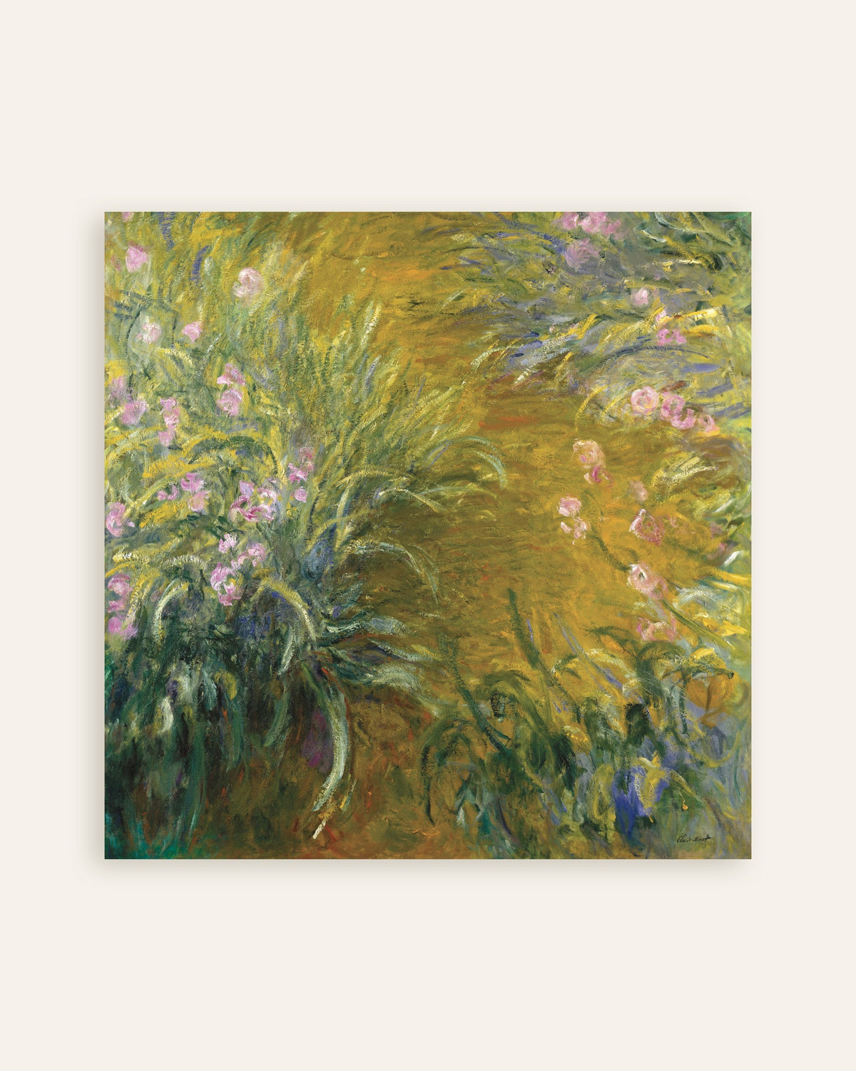 Affiche L'Allée des iris (1914–1917) de Claude Monet, miniature
