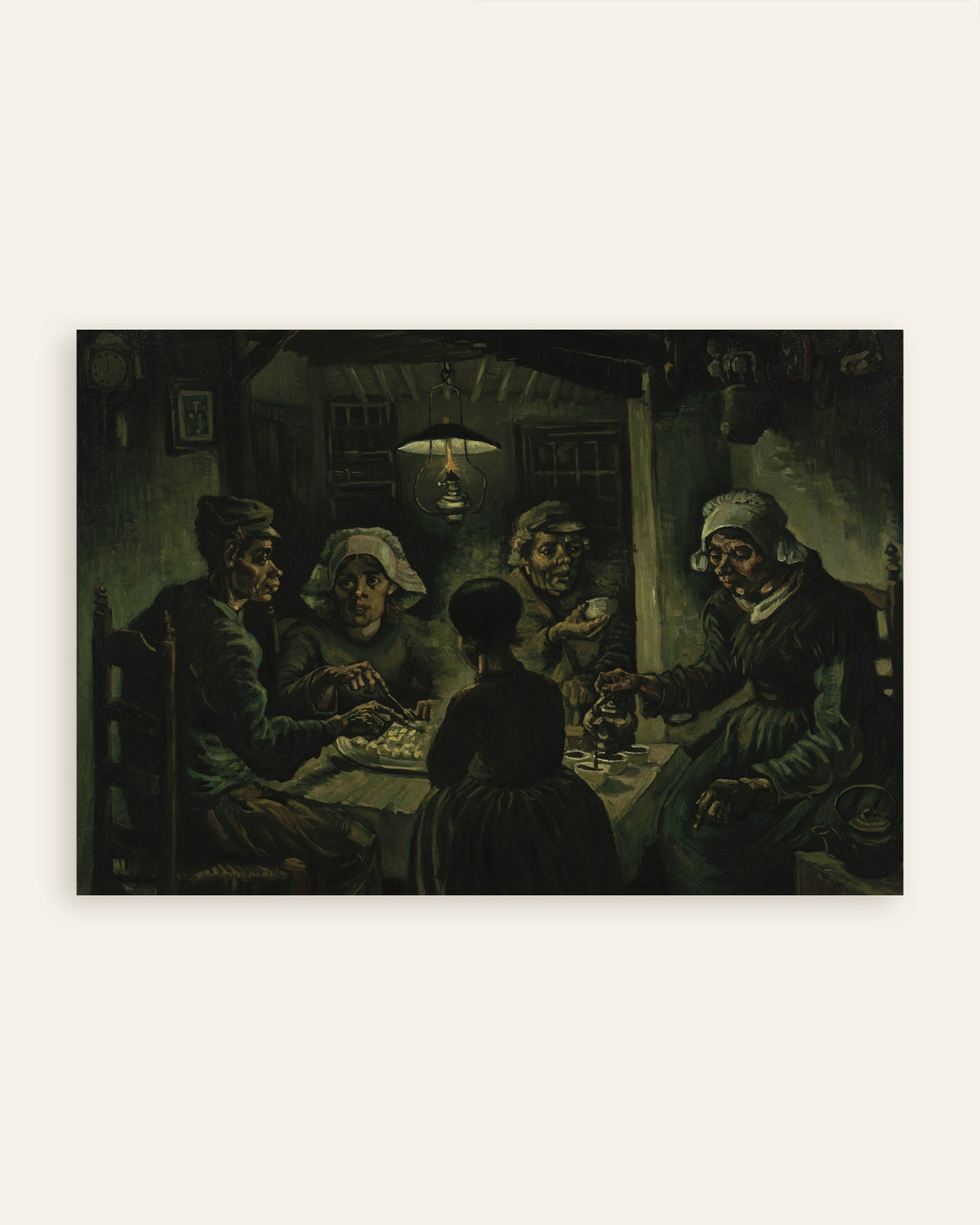 Poster «I mangiatori di patate» (1885) di Vincent van Gogh, miniatura