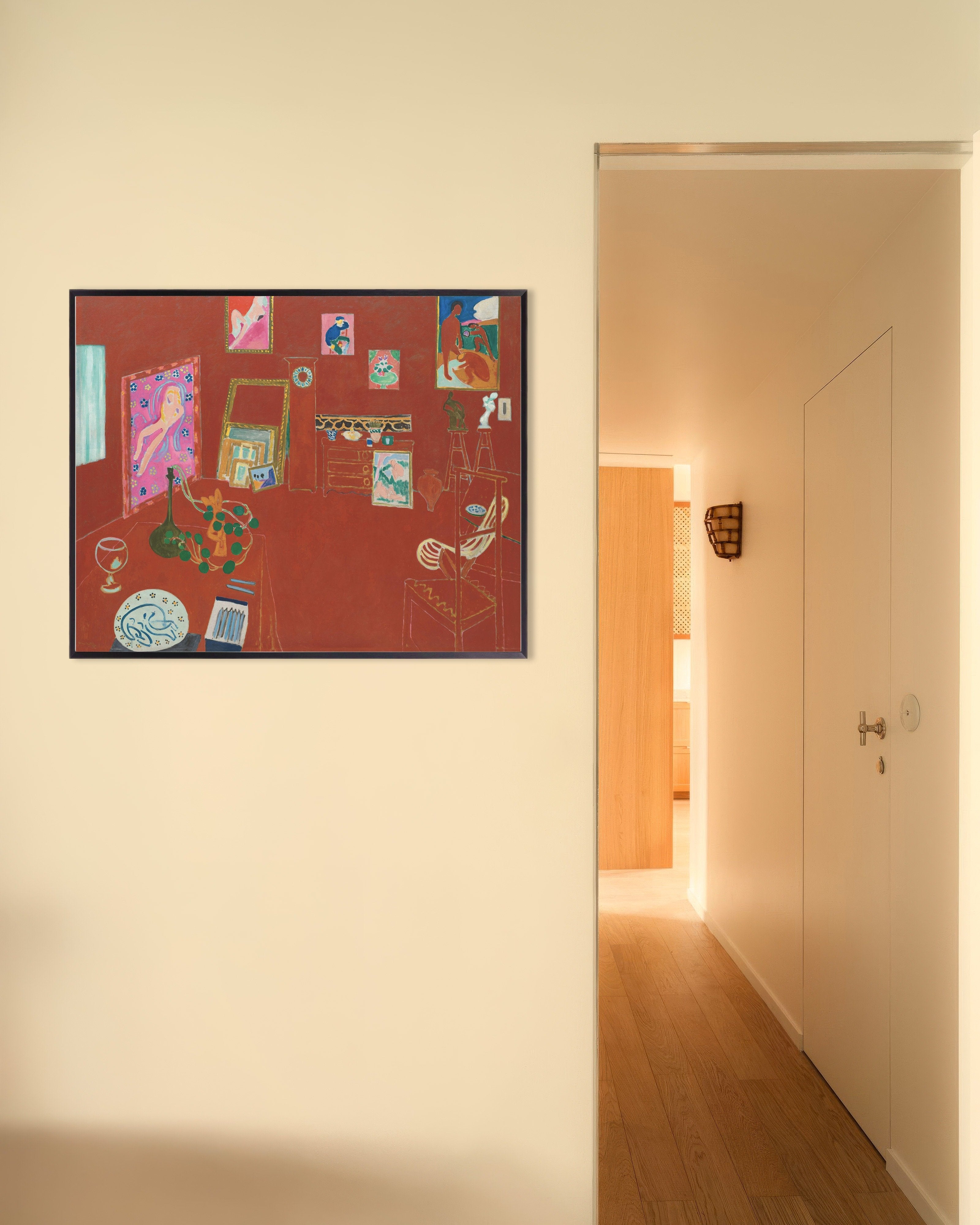 Poster of The red studio (1911) by Henri Matisse - Poster, with metal frame