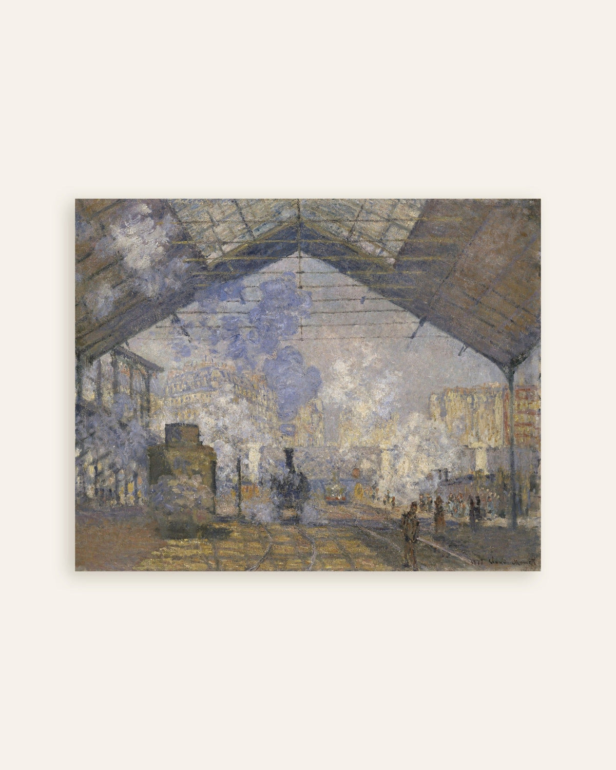 Poster La stazione di Saint-Lazare (1877) di Claude Monet, miniatura