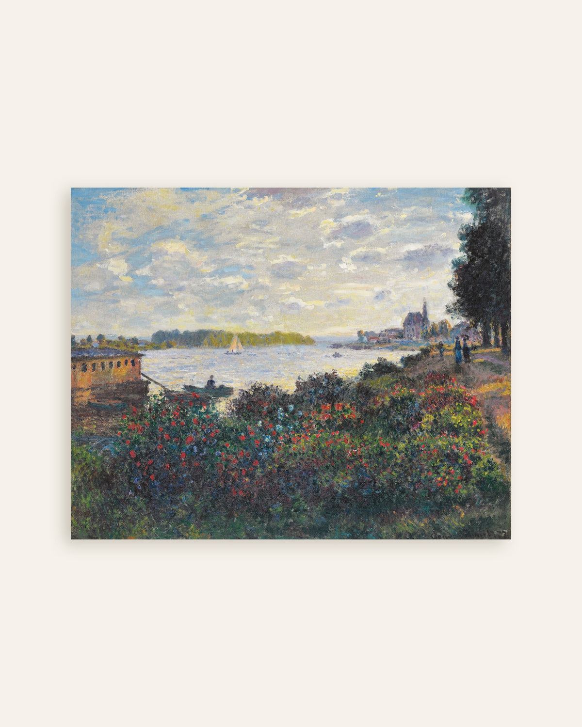 Poster La Senna ad Argenteuil (1877) di Claude Monet, miniatura