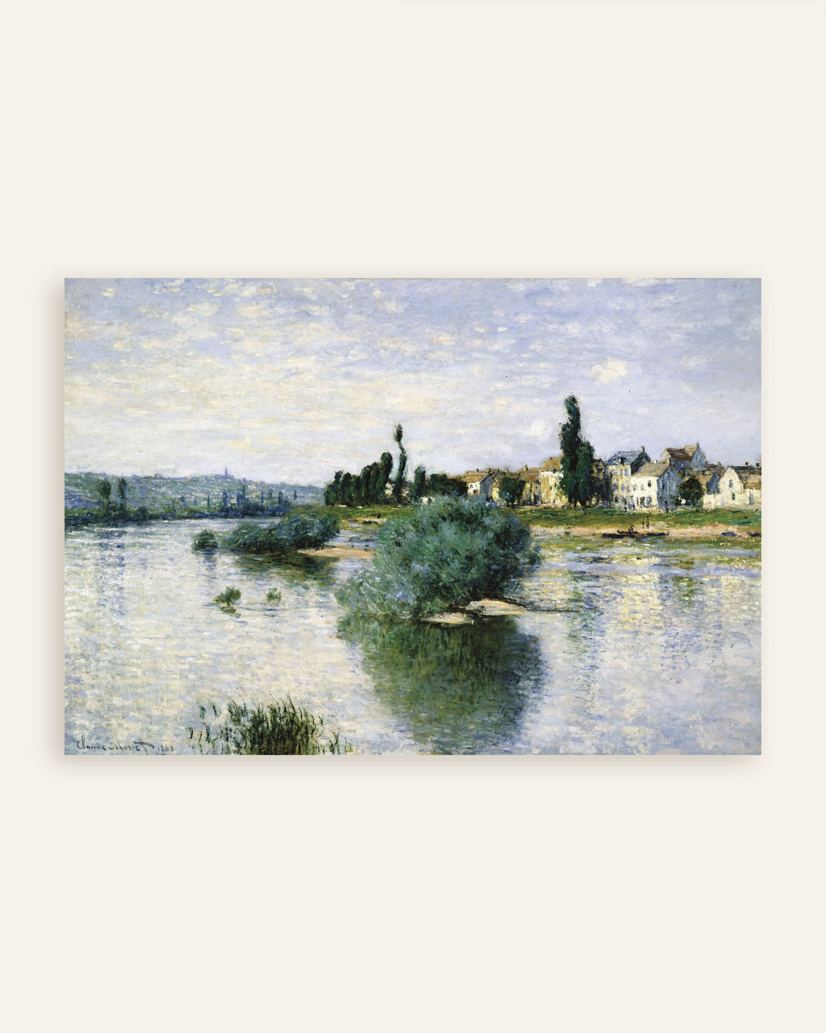 Affiche La Seine à Lavacourt (1880) de Claude Monet, miniature
