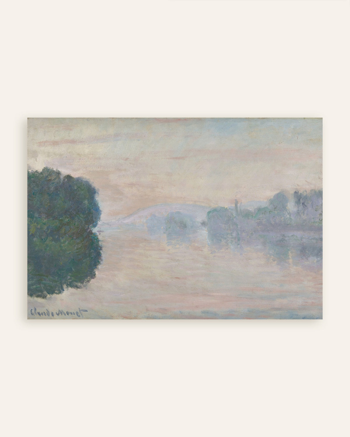 Affiche La Seine dans la brume (1894) de Claude Monet, miniature