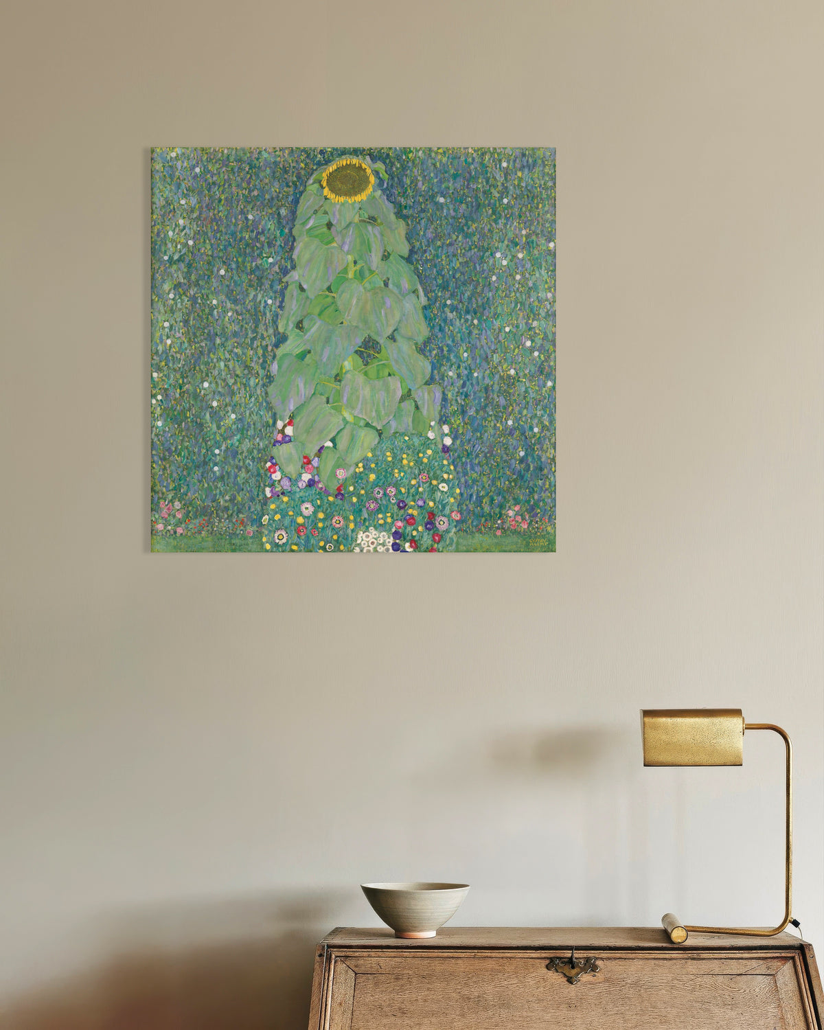 Poster Die Sonnenblume (1907–1908) von Gustav Klimt