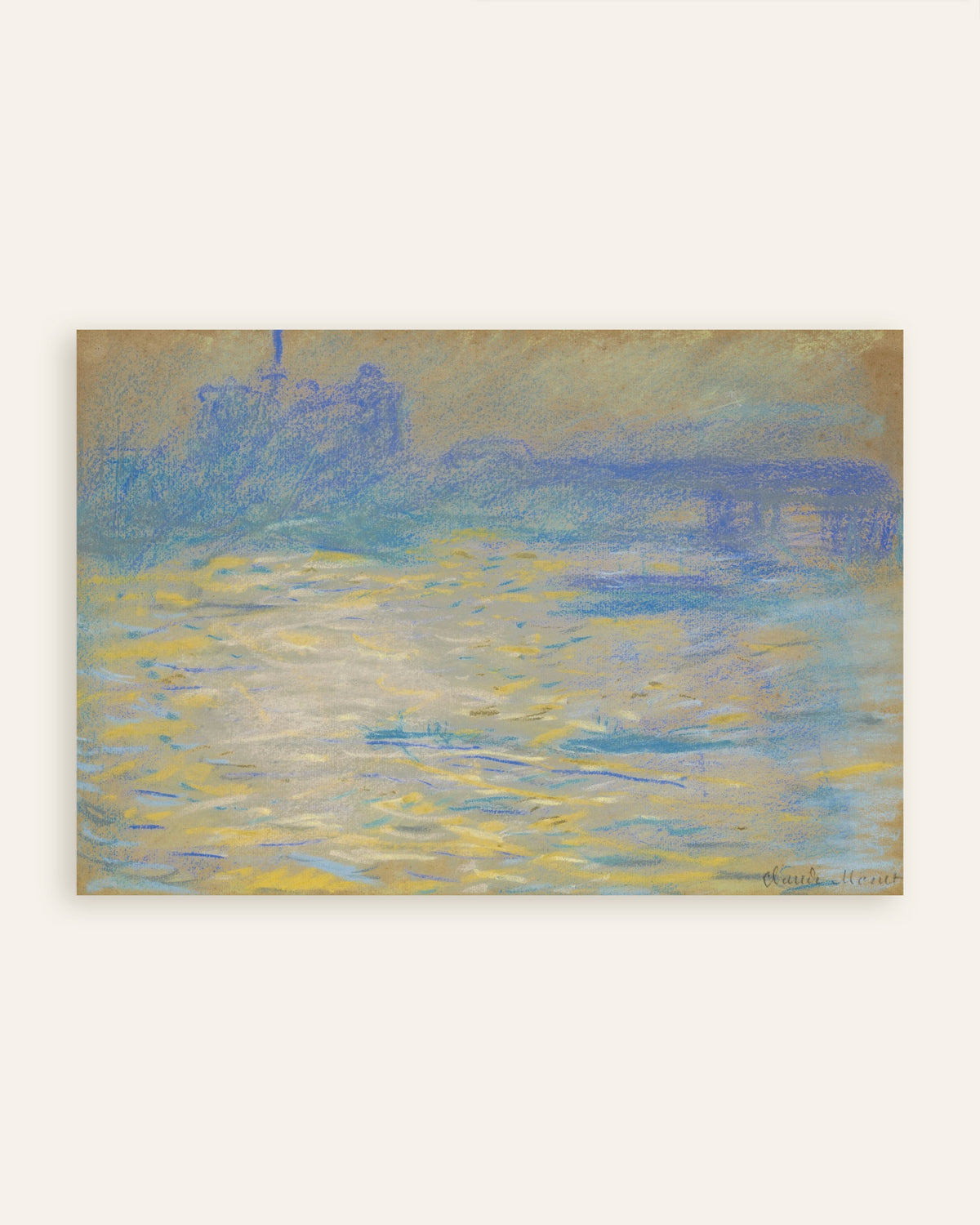 Poster Die Themse (1901) von Claude Monet, Vorschaubild