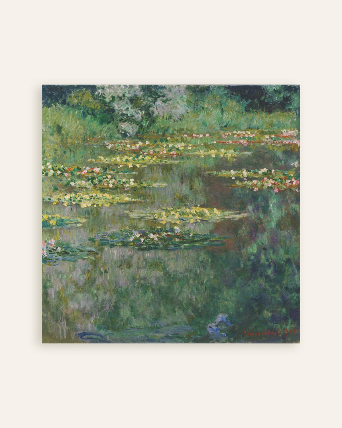 Poster Der Seerosenteich (1904) von Claude Monet, Vorschaubild