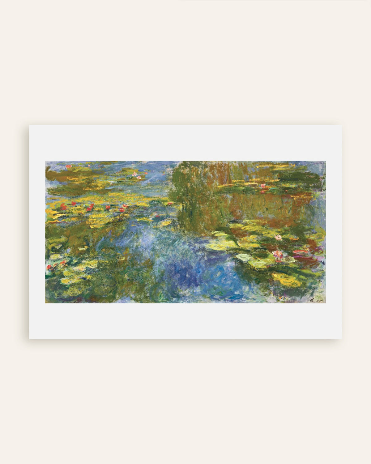 Poster Der Seerosenteich (um 1917–1919) von Claude Monet, Vorschaubild