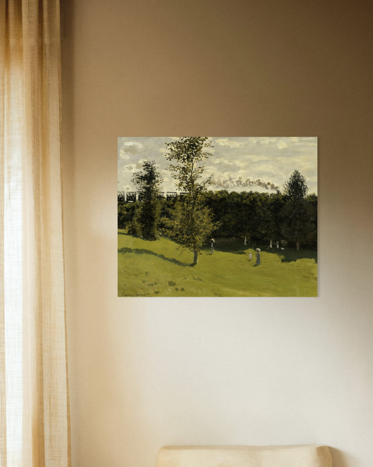 Affiche Train dans la campagne (vers 1870) de Claude Monet