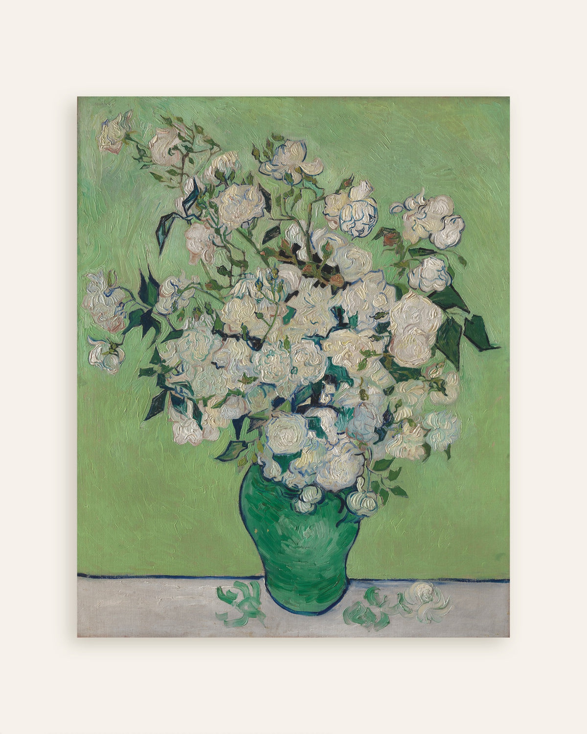 Poster „Vase mit Rosen (1890) von Vincent van Gogh“, Miniaturansicht