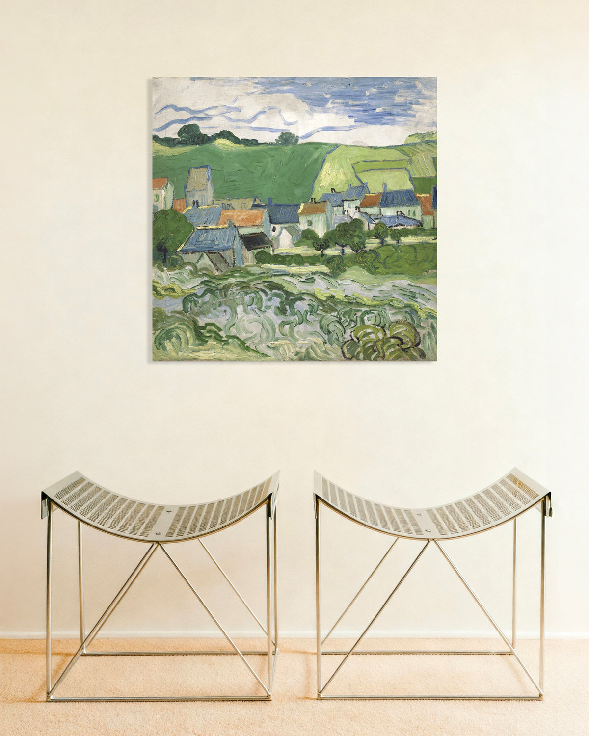 Poster de Vue d’Auvers (1890) de Vincent van Gogh