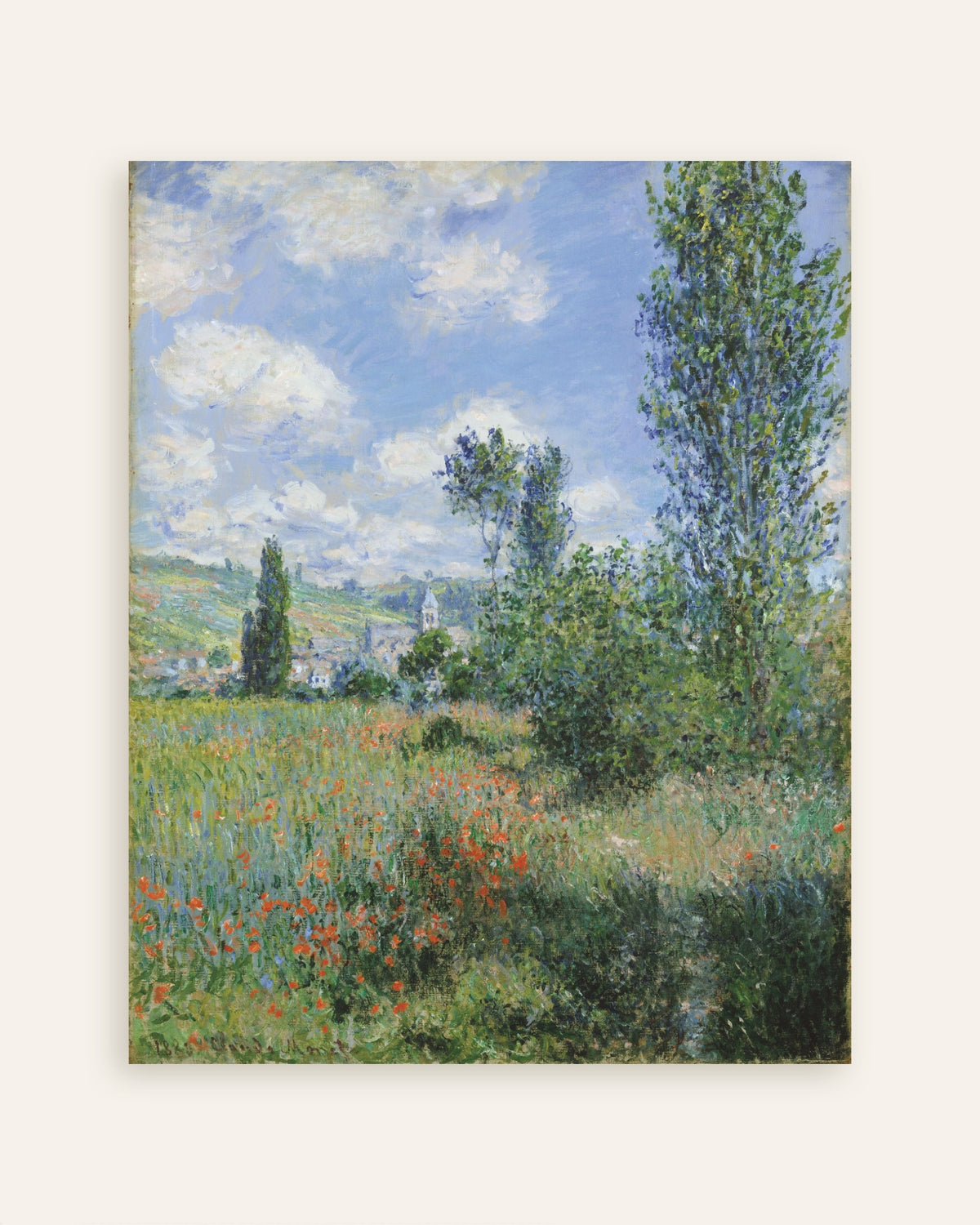 Affiche Vue de Vétheuil (1880) de Claude Monet, miniature