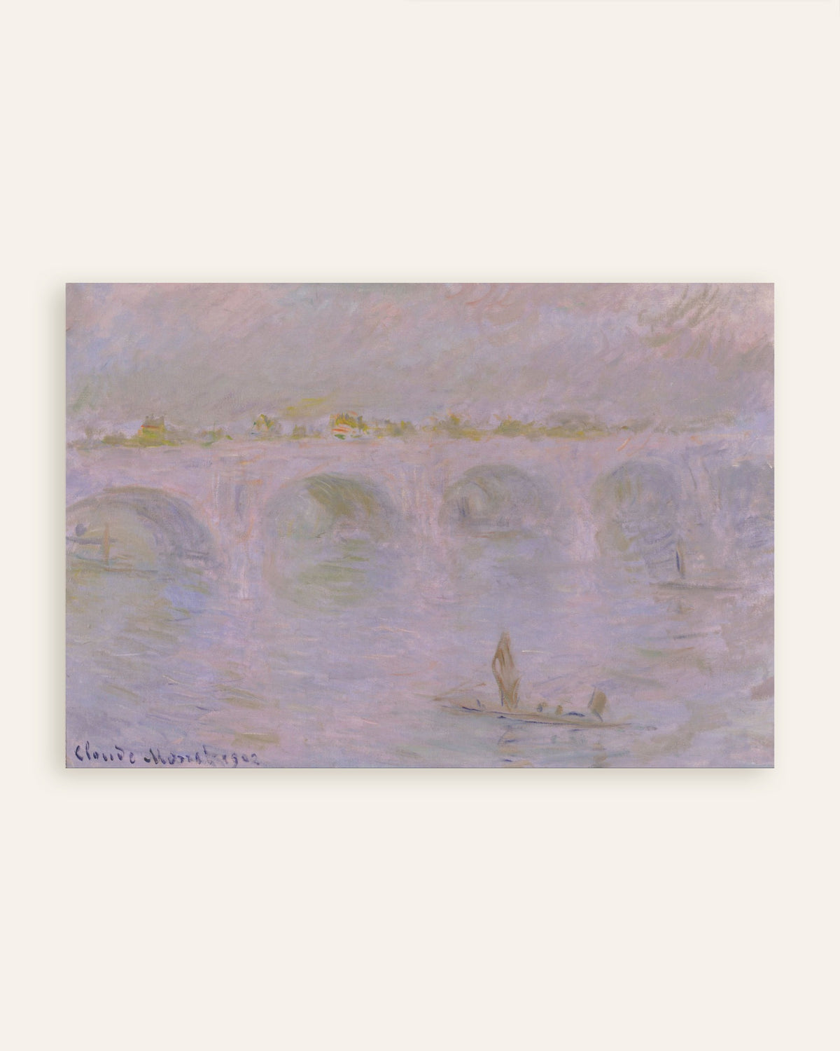 Poster Il ponte di Waterloo, Londra (1902) di Claude Monet, miniatura