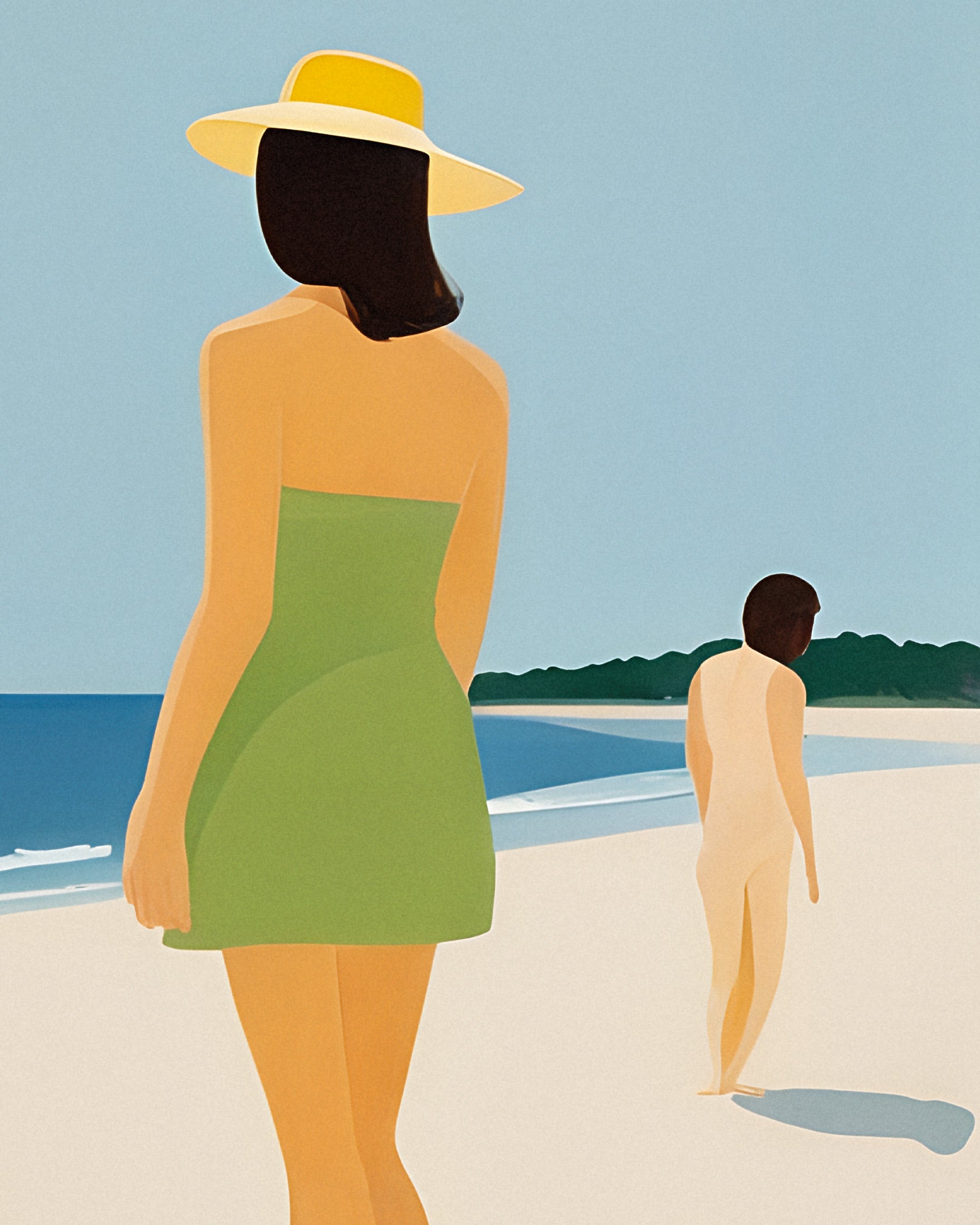 Nous sommes heureux sur la plage