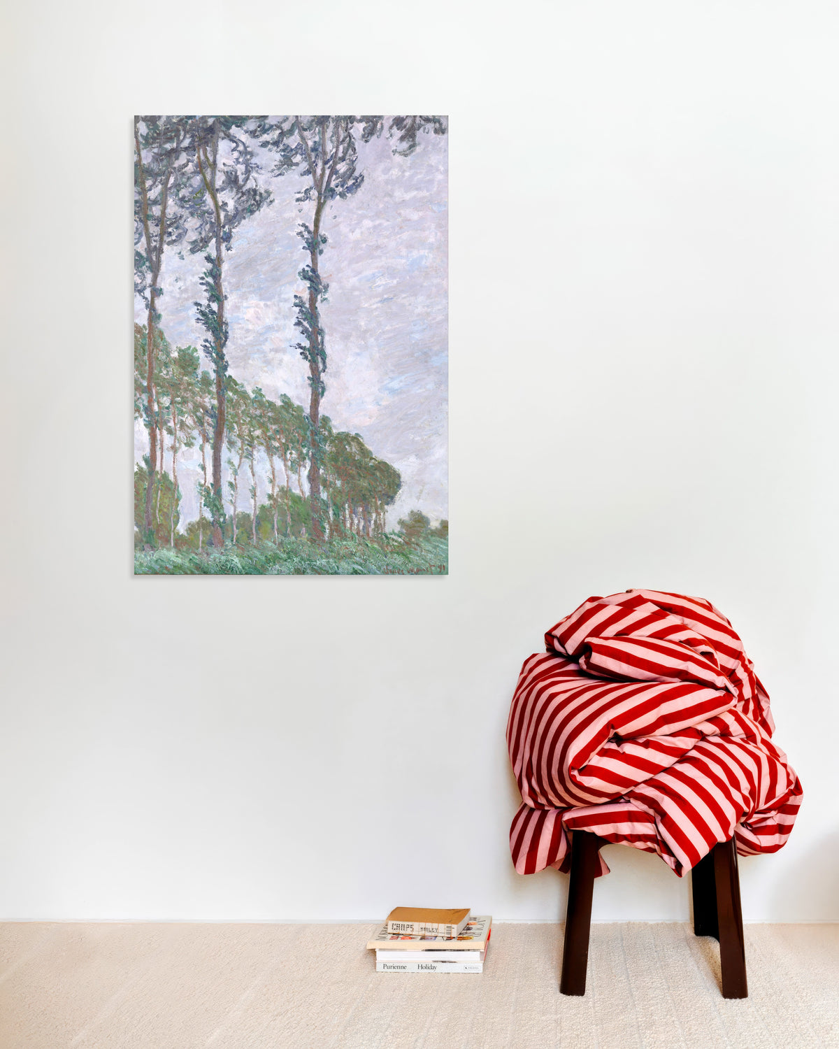 Affiche Les Peupliers, effet de vent (1891) de Claude Monet