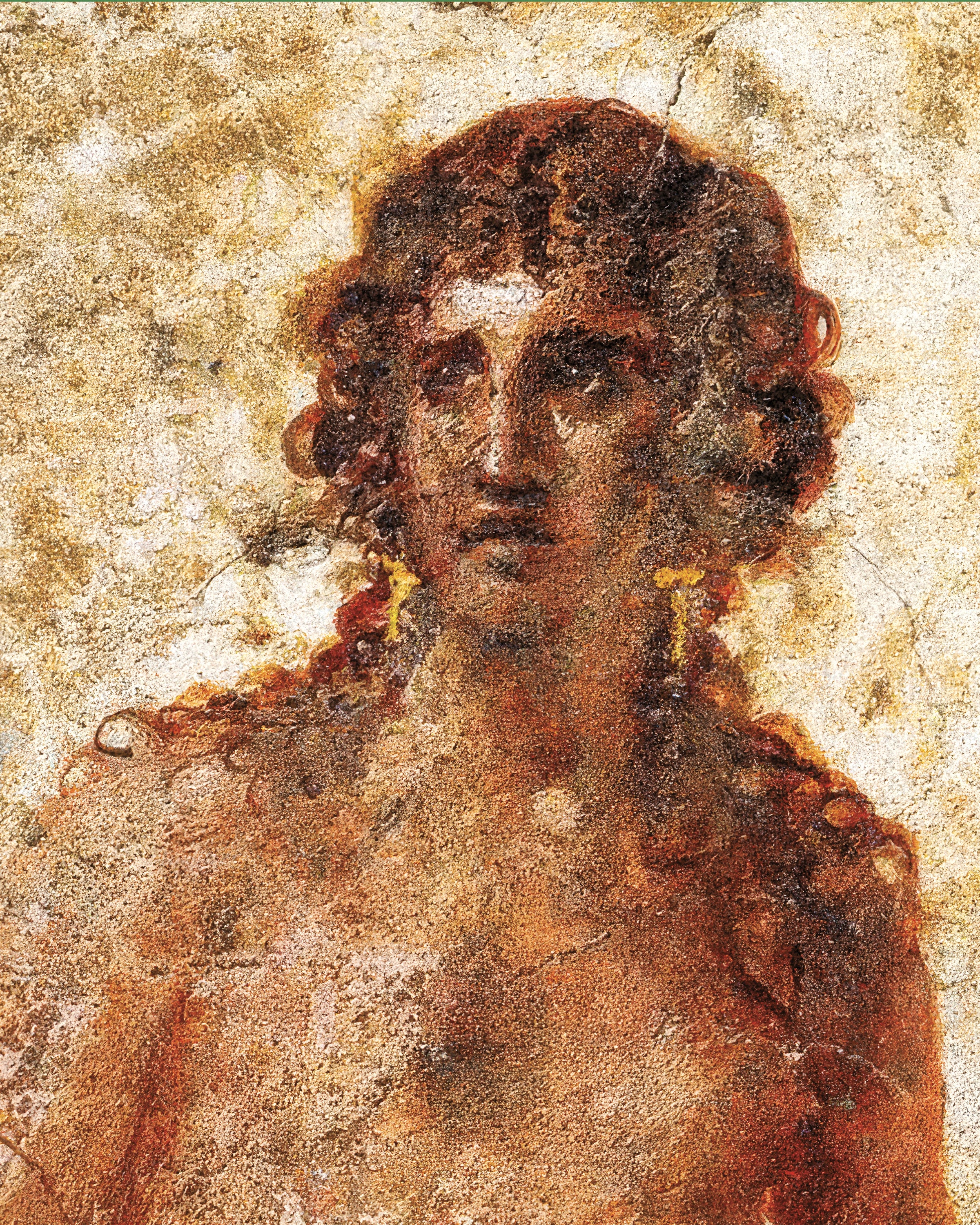 Fresken-Poster Frau mit Wasserkrug