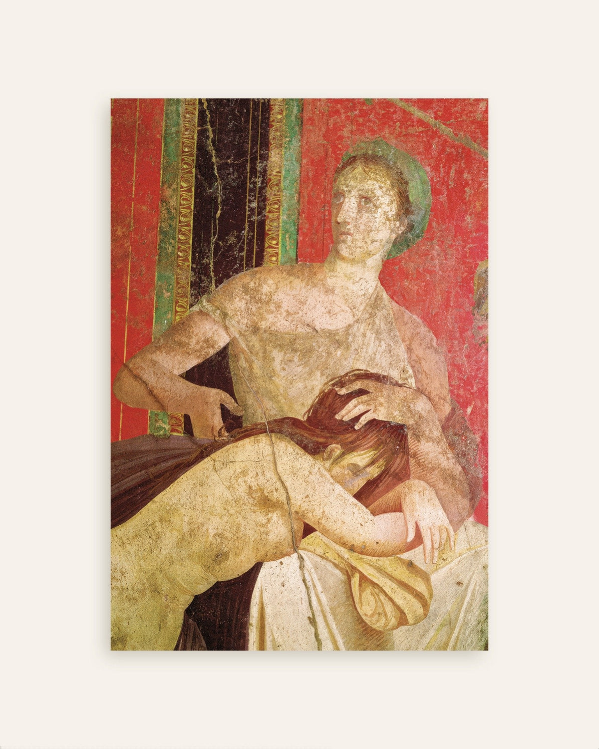 Poster dell'affresco della donna che consola l'iniziata, Villa dei Misteri