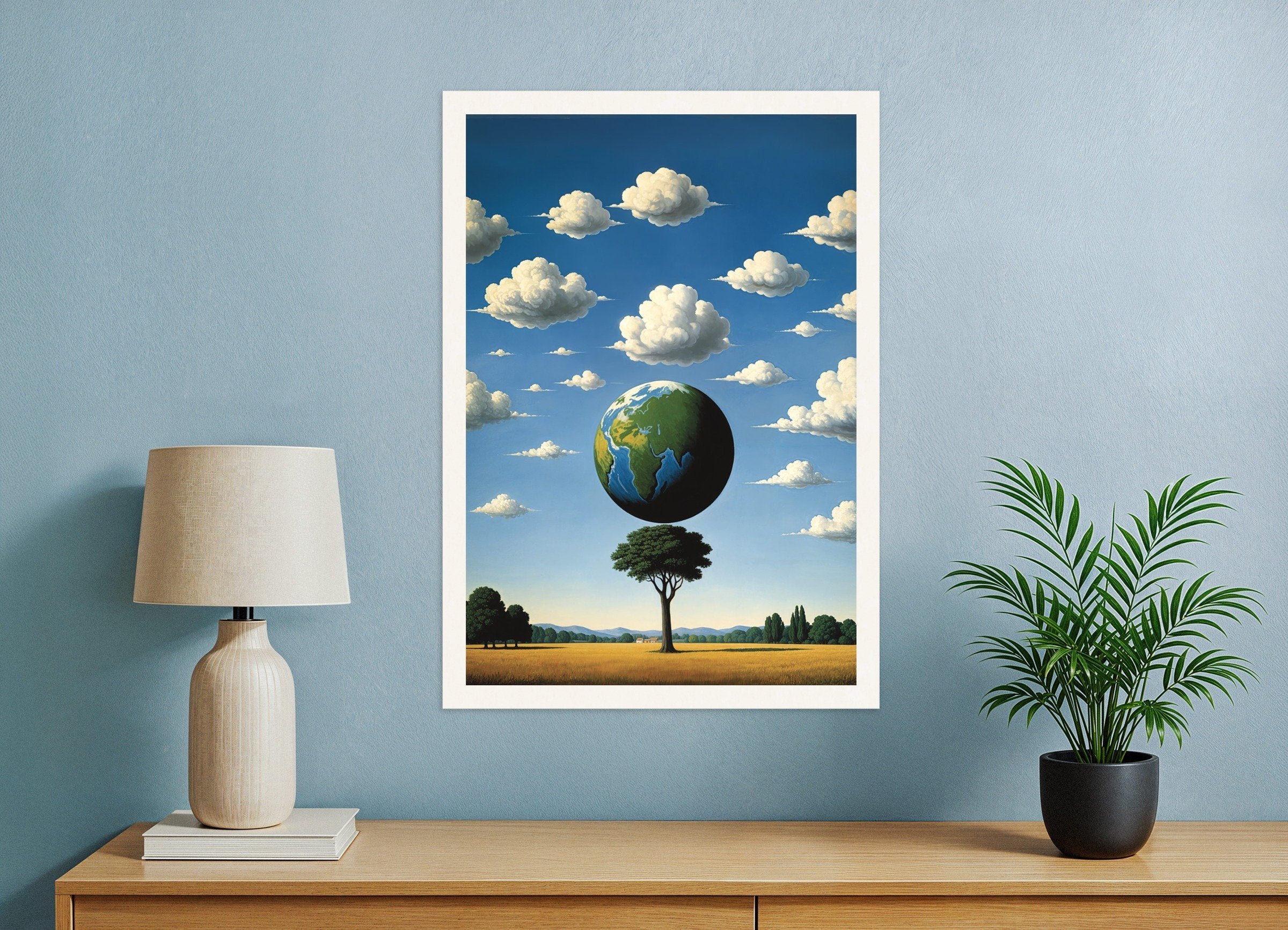 Poster of World tree – surreal Belgian poster